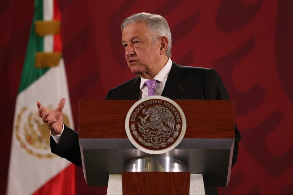 El presidente Andrés Manuel López Obrador en conferencia matutina. (Octavio Hoyos)