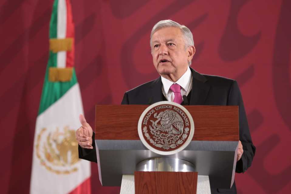 Andrés Manuel López Obrador en La Mañanera. (Jesús Quintanar)