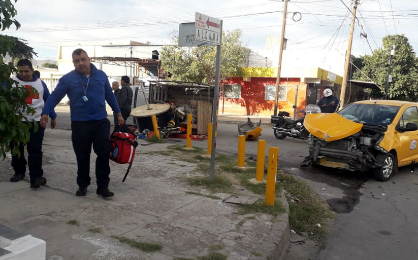 Volcadura en el centro de Torreón deja una lesionada- Grupo Milenio