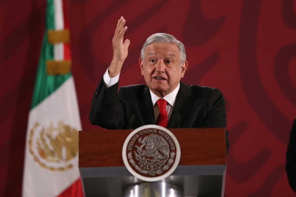 El presidente Andrés Manuel López Obrador en conferencia matutina. (Javier Ríos)