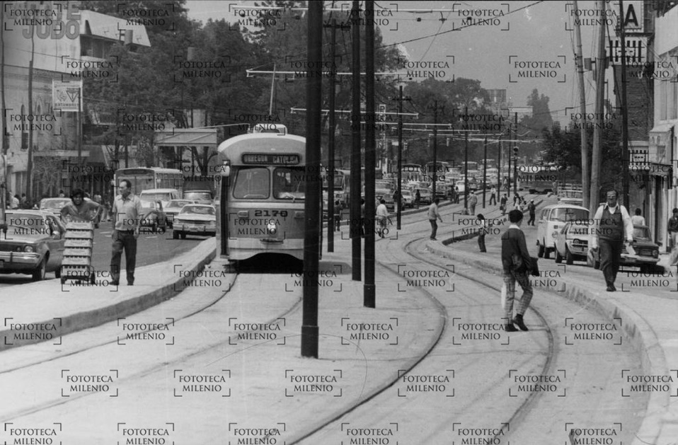 El Tranvía se convirtió en un transporte eléctrico en 1900. | Fototeca MILENIO