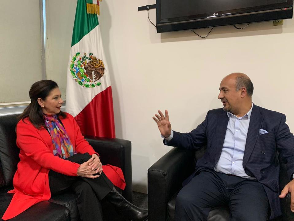 La embajadora aterrizó en México, luego de ser expulsada de Bolivia. (Tomada de Twitter)
