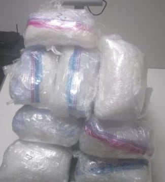 Envoltorios con droga decomisados en la central de autobuses de Pachuca. (Cortesía)