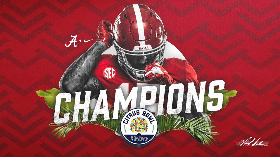 Alabama se queda con el Citrus Bowl (Twitter @AlabamaFTBL)