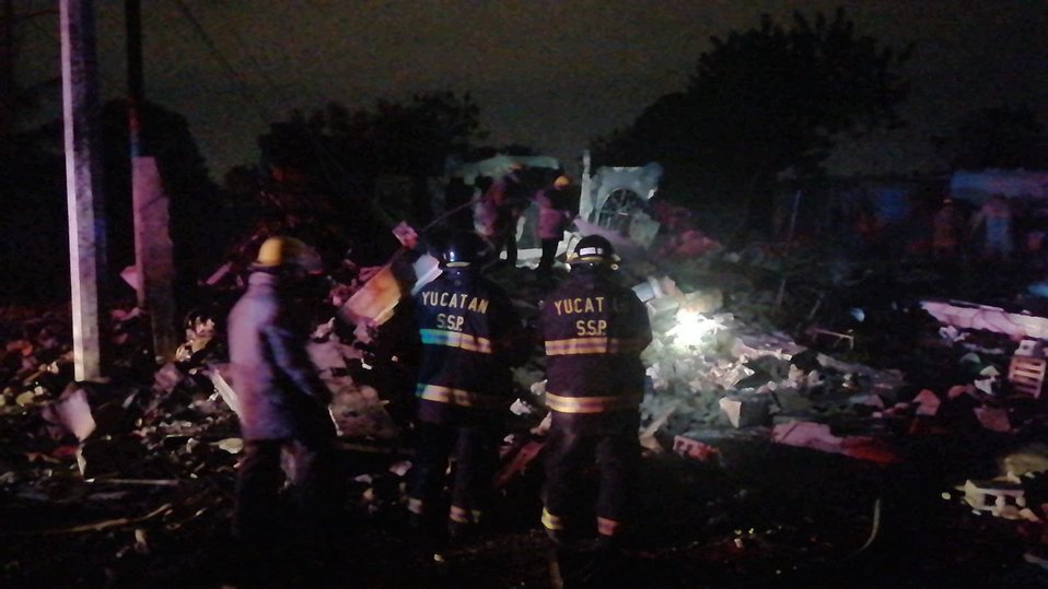 El estruendo se escuchó a varias cuadras a la redonda y la onda expansiva fue tan intensa./ Twitter @sspyuc