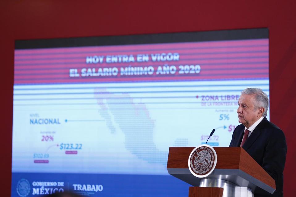 Conferencia de prensa de Andrés Manauel López Obrador./ Nelly Salas