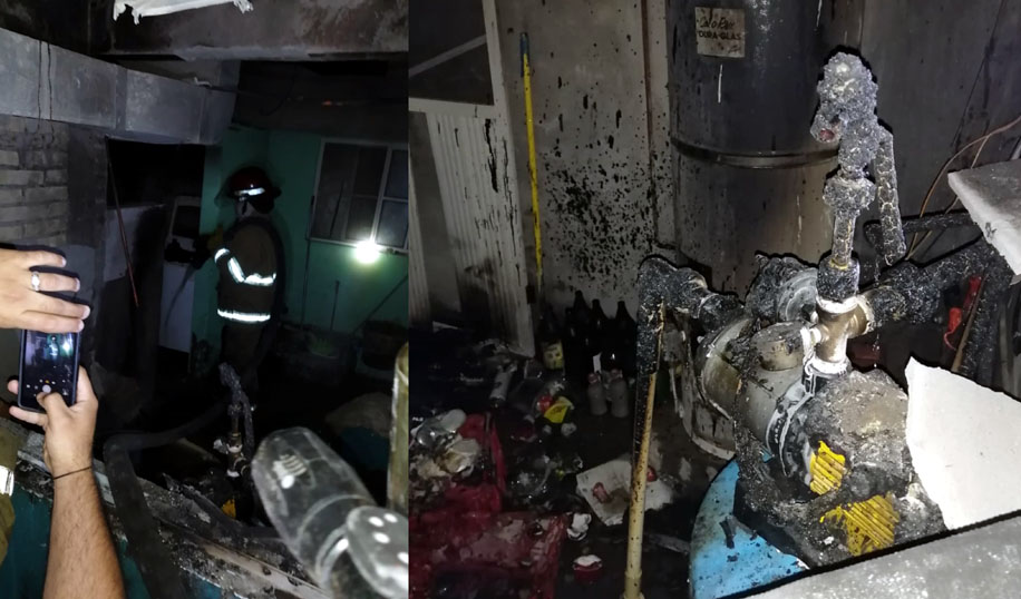El pánico invadió a los vecinos que pensaron que el fuego llegaría a sus hogares. (Especial)
