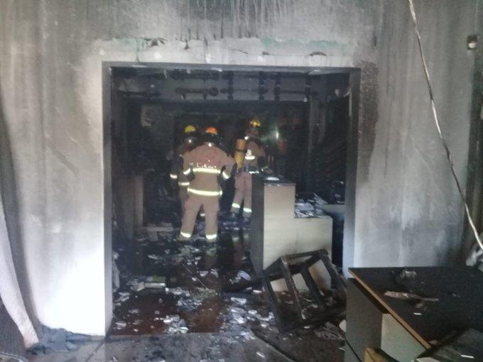 Los cuerpos de auxilio aseguraron que no hubo personas lesionadas. | Foto: Miranda Arias