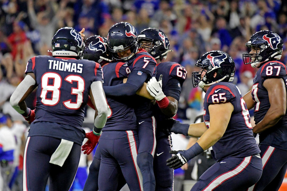 Ka'imi Fairbairn le da la victoria a Houston Texans ante los Buffalo Bills (Reuters)