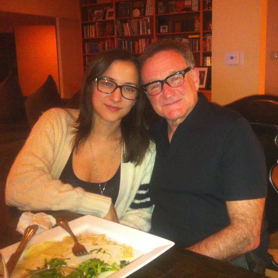 Zelda recordó a su padre Robin Williams con un divertido filtro (Instagram).