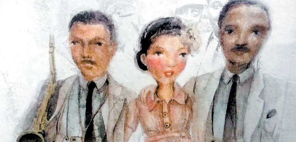 La cantante de jazz Billie Holiday, una de las protagonistas de la serie, en la ilustración de Lola Castejón Fernández de Gamboa. (Edelvives)