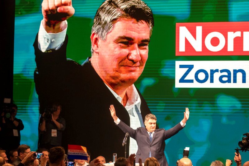 El virtual ganador, Zoran Milanovic. (AP)