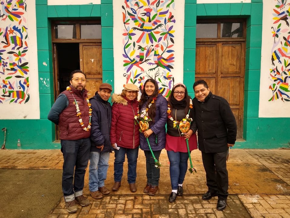 Representantes de pueblos indígenas de Hidalgo. (Cortesía)