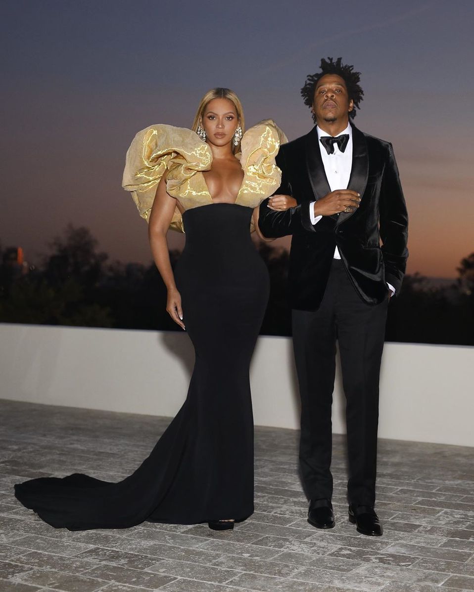 Beyoncé y Jay-Z llegan tarde y con su propio alcohol a los Globos de Oro 2020 (Instagram).