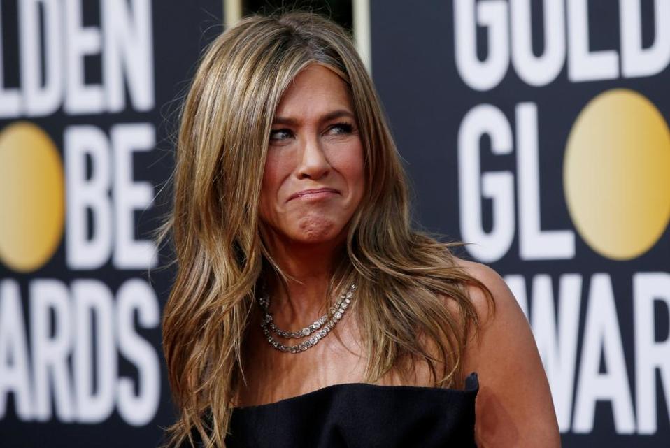 Jennifer Aniston en los Globos de Oro 2020 (Reuters).