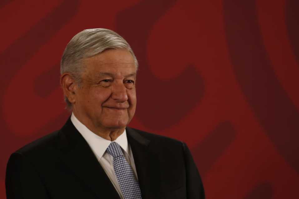 López Obrador en la conferencia mañanera. (Ariana Pérez)