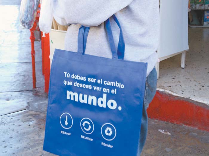 Los regiomontanos se están acostumbrando nuevamente a llevar sus bolsas a los establecimientos. RAÚL PALACIOS