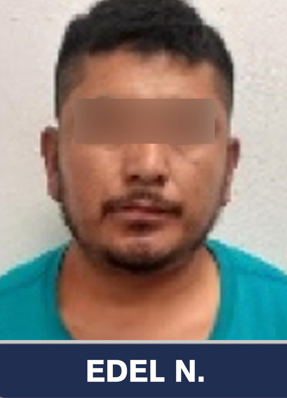 Edel N., presunto implicado en los delitos de secuestro y extorsión. (Andrés Sánchez)