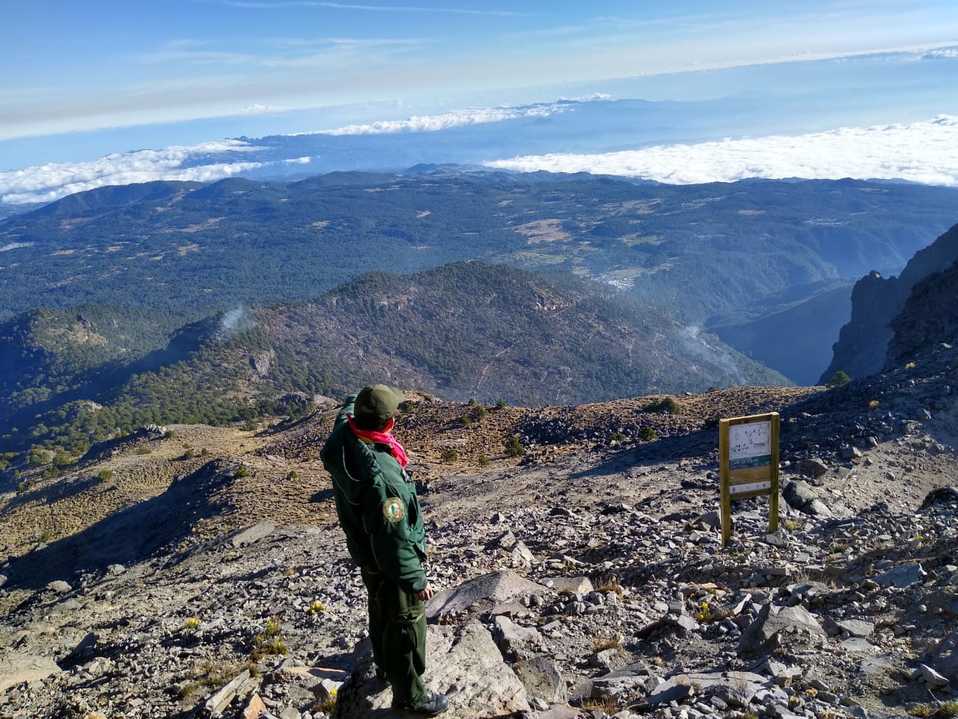 El incendio está controlado al 90 por ciento. (SPC Veracruz)