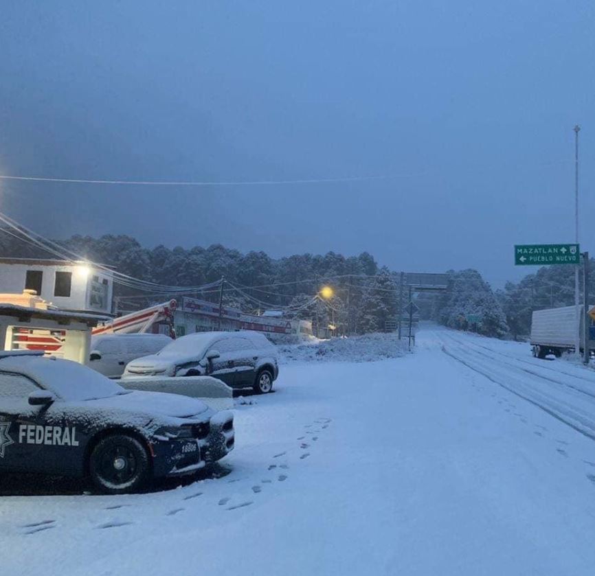 Fueron 12 municipios los que se cubrieron de nieve en días pasados. (Especial)