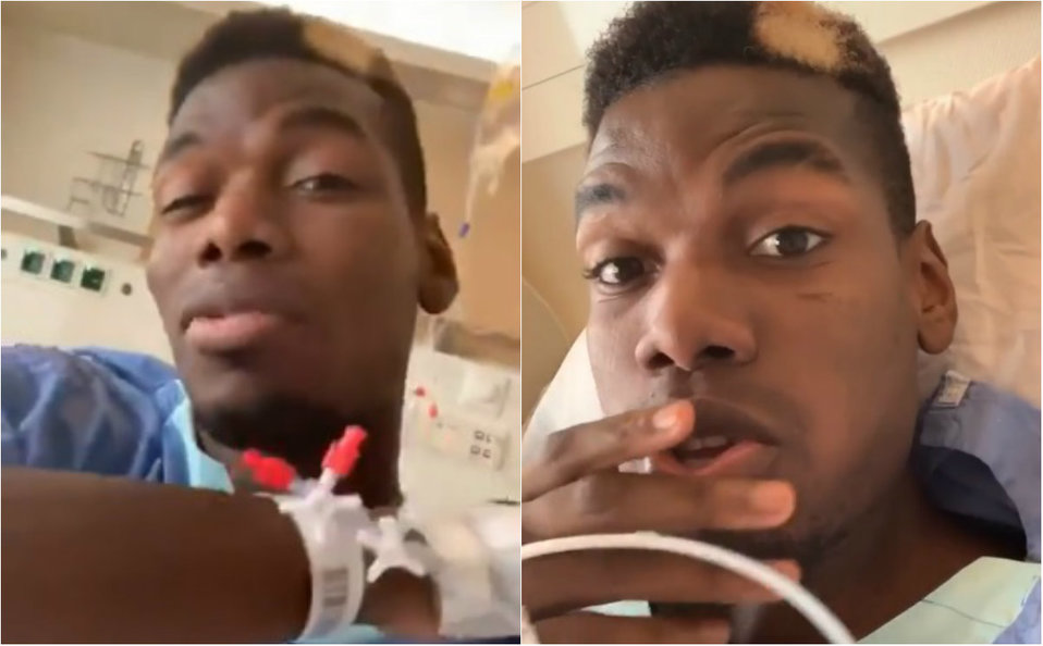 Paul Pogba y su video viral bajo los efectos de la anestesia (Instagram @paulpogba)