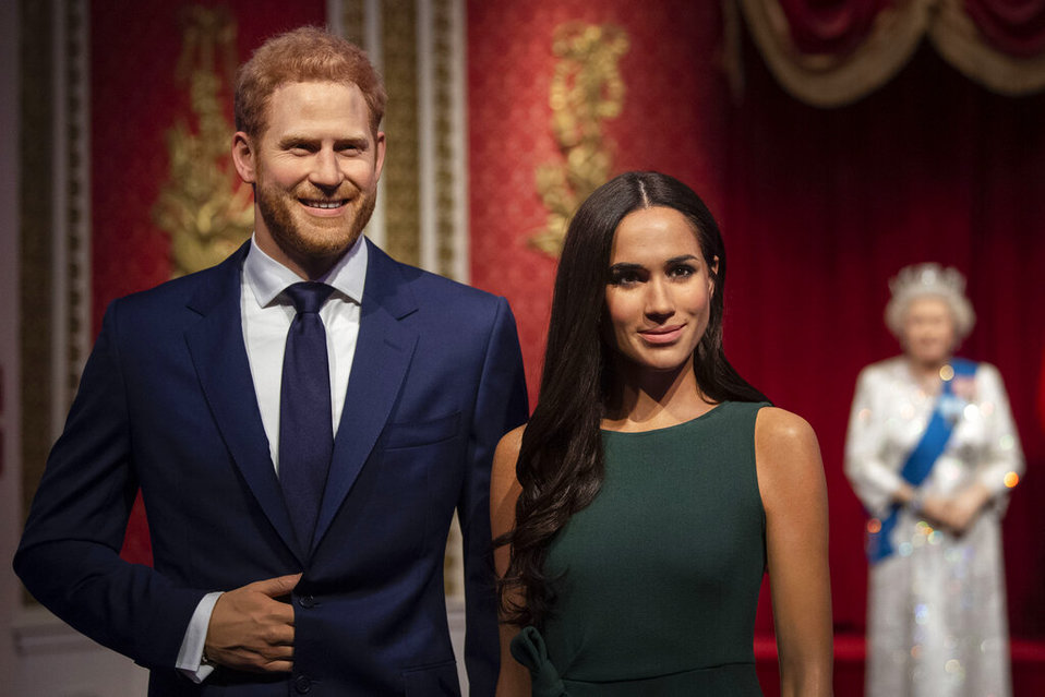 Los duques de Sussex fueron separados del resto de la familia real. (AP)