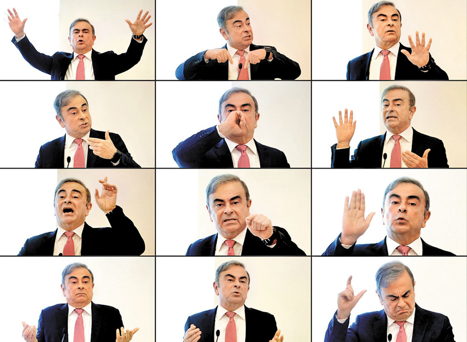 El ex ejecutivo durante su conferencia de prensa en Beirut. (Joseph Eid/AFP)