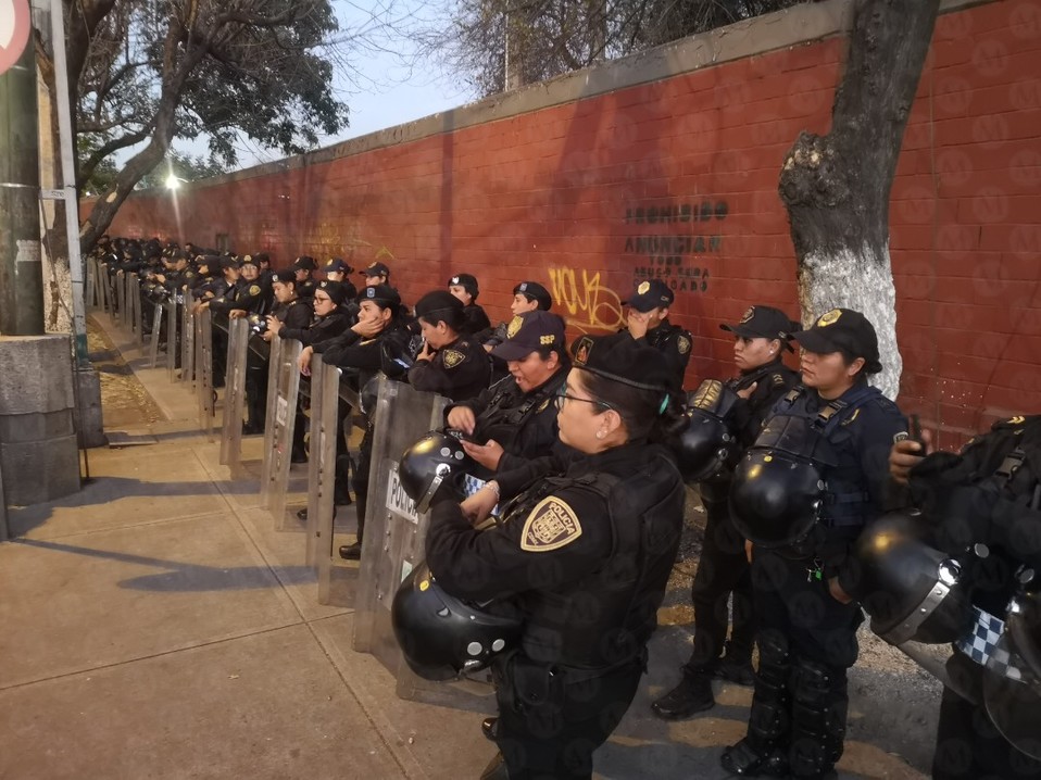 En el lugar hay una importante presencia de policías de la Secretaría de Seguridad Ciudadana. (Jorge Becerril)