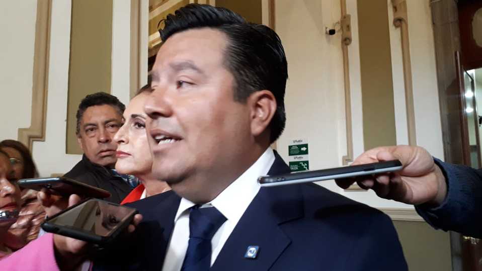 Jesús Zaldívar Benavides, presidente del comité municipal del Partido Acción Nacional. (Angélica Tenahua)