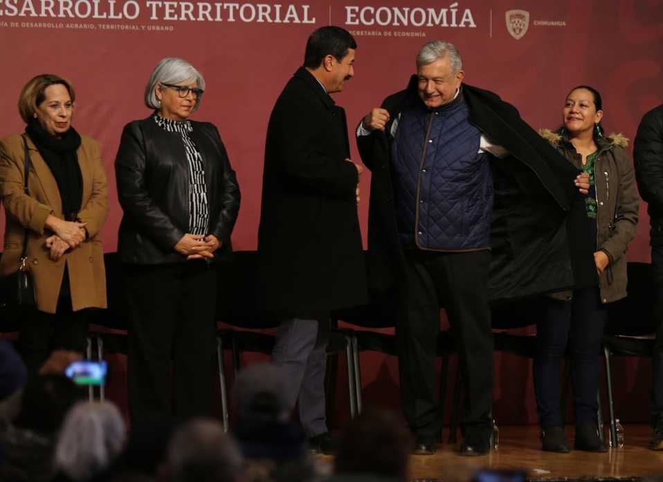 El Presidente hizo un llamado a la unidad en Chihuahua. (Javier Ríos)
