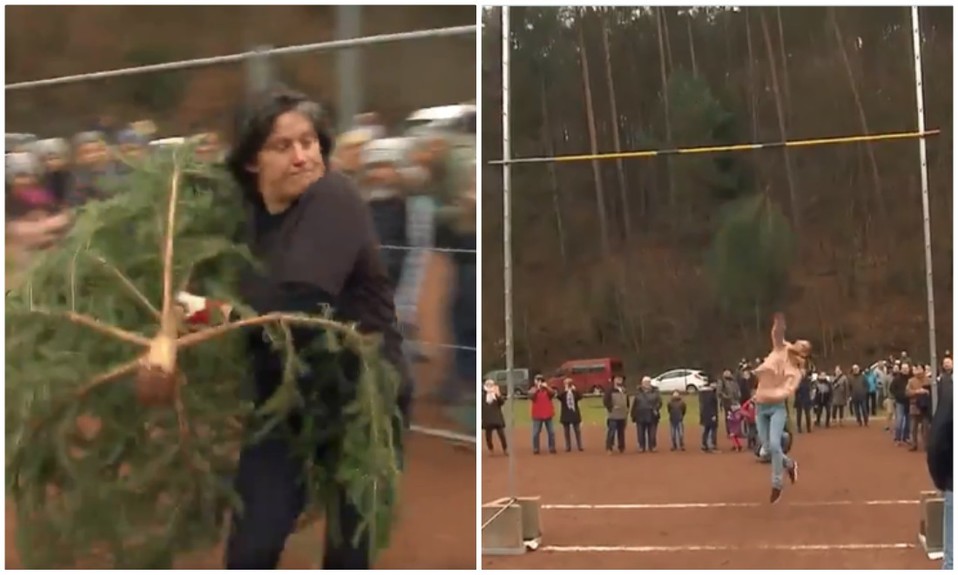 Se trata de ver quien lanza el árbol más lejos o más alto (Especial).