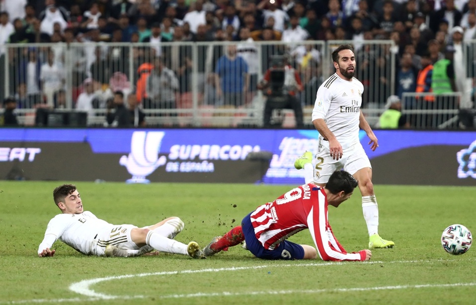 Fede Valverde se fue expulsado en la Supercopa de España (Reuters)