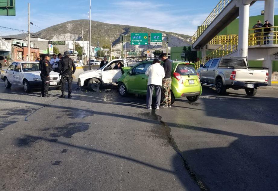 Ninguno de los involucrados sufrió heridas de gravedad. Foto: Elizabeth Cruz.