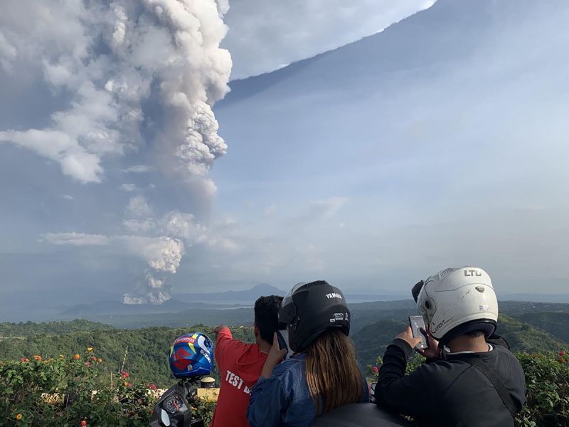 La última erupción del Taal data de 1977./ AFP