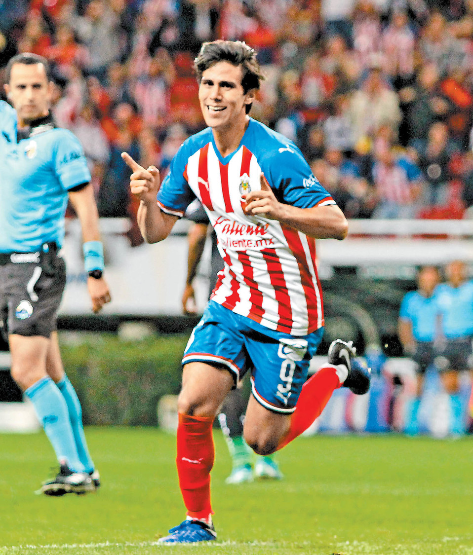 Macías celebra su gol. (Imago7)