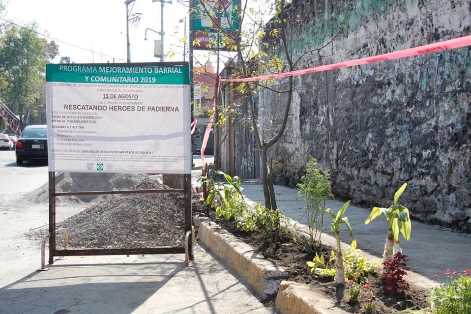 El programa de Mejoramiento Barrial y Comunitario se aplica en las colonias 15 de Agosto y Héroes de Padierna. (Especial)