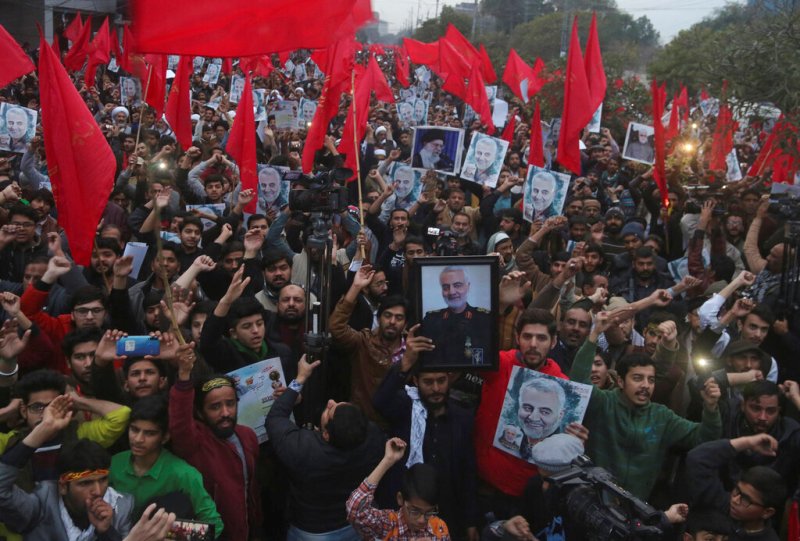 Las protestas se han agudizado desde la muerte del general iraní Qasem Soleimani. (AP)