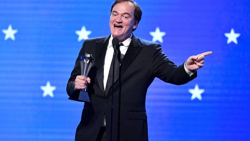 Quentin Tarantino en los Critic's Choice Awards 2020 (Twitter)