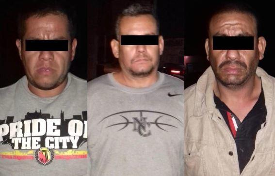 Los ahora detenidos fueron identificados como Guillermo, César y Jaime. Foto: Especial