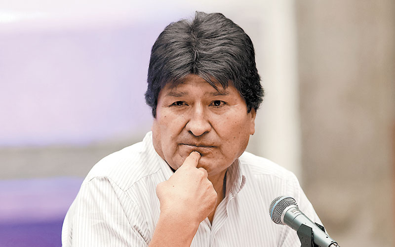 El ex mandatario indígena, asilado por algunos días en México. (Omar Franco)