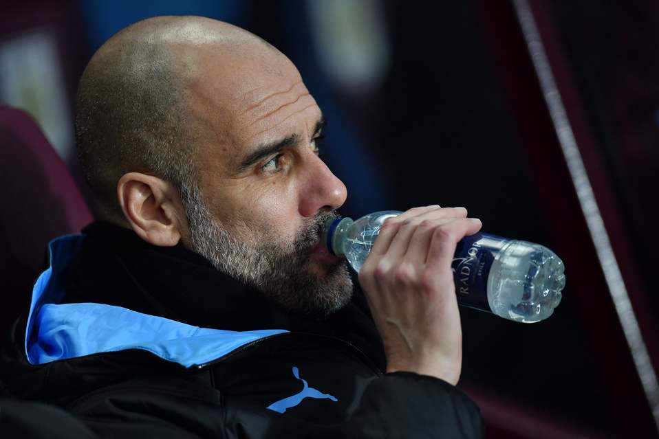 Pep Guardiola, director técnico del Manchester City (AFP)