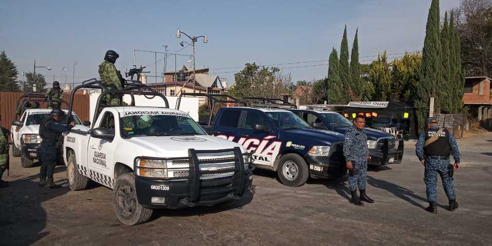 Operativo de seguridad en Tepeji. (Cortesía)