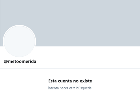 El perfil desapareció de la red social. (Captura de pantalla)