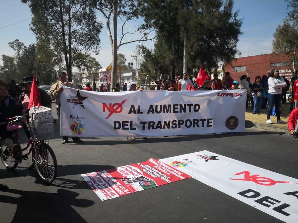 Cerraron una vialidad. (Zuleyma Martínez)