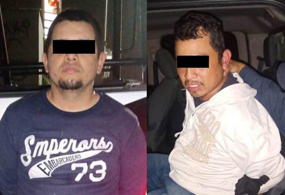 Los detenidos fueron identificados como  Víctor Alfonso, de 31 años de edad, y Felipe de Jesús,  de 26. (Foto: Especial)
