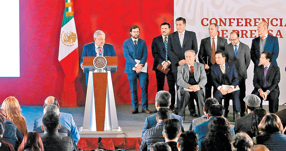 Presentación del Plan de Salud del gobierno en Palacio Nacional. (Ariana Pérez)