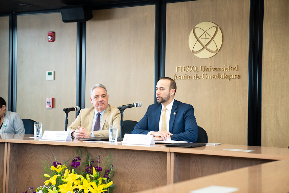 ITESO y la Coordinación de Seguridad firman convenio (Twitter @ITESO)