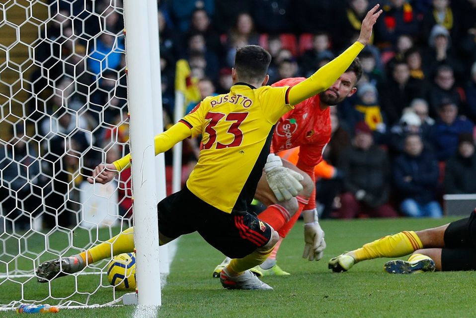 El polémico gol anulado al Tottenham ante Watford (AFP)