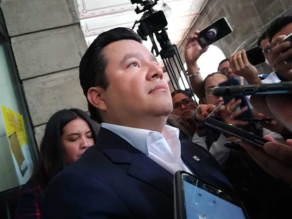 Jesús Zaldívar Benavides, presidente del comité municipal del PAN en Puebla. (Angélica Tenahua)