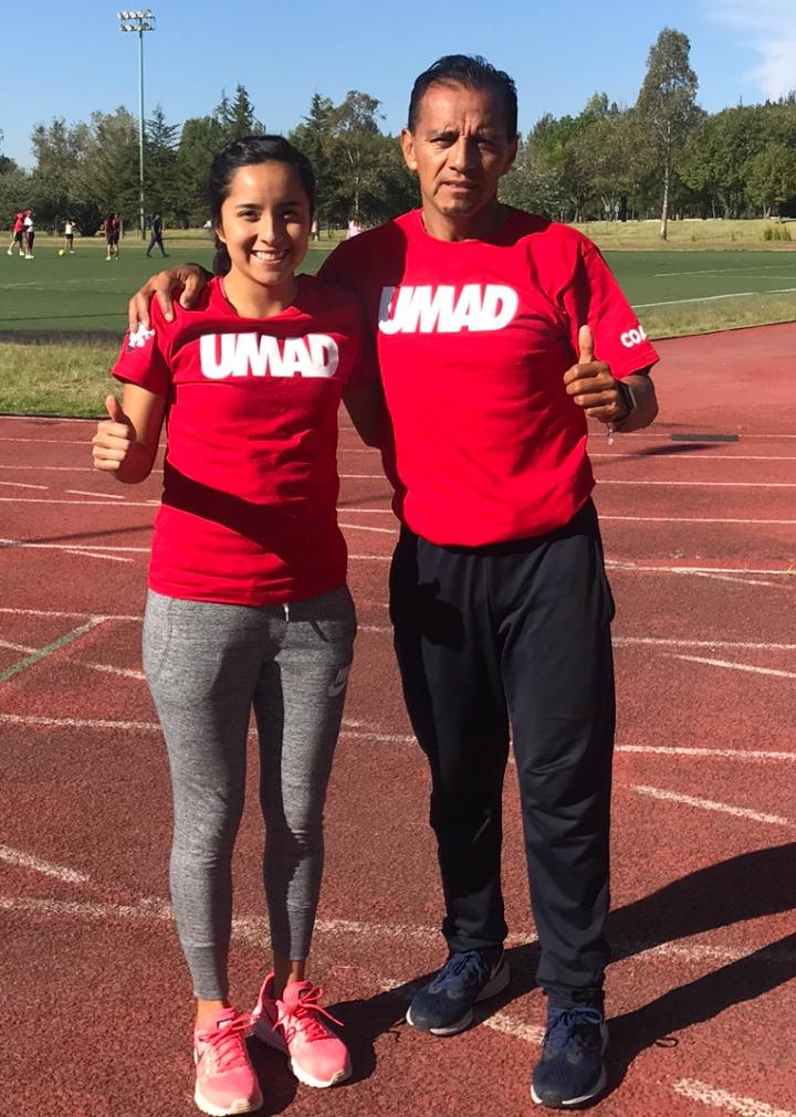 De la mano de su entrenador, Raúl Ramírez, la representante de la UMAD, María Fernanda Hernández, trabaja para trascender este año (Especial)